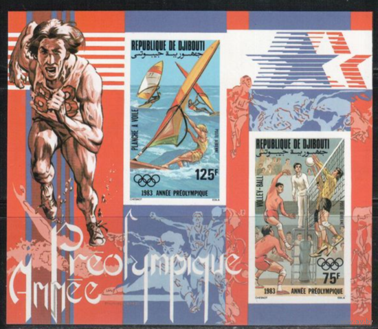 Джибути-1983 ,Спорт, ОИ-1984 ,  MNH
