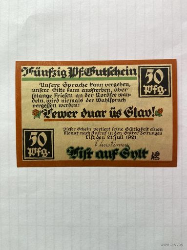 50 пфенигов (нотгельды) Германия  -1402