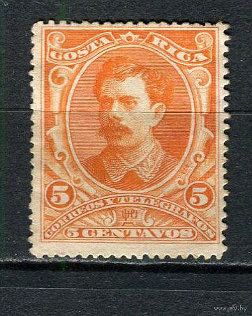 Коста-Рика - 1889 - Президент Альфаро 5С - [Mi.21] - 1 марка. Чистая без клея.  (LOT Gs27)-T3P48