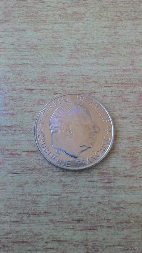 Франция, 1 франк 1988 года. "30 лет Пятой Республике" **