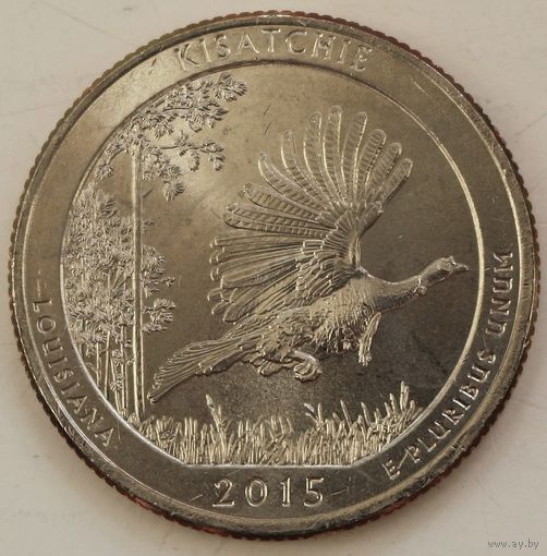 США 25 центов 2015 год "Национальный лес Кисатчи"