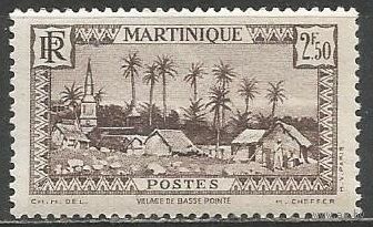 Мартиника. Деревня островитян. 1939г. Mi#186.