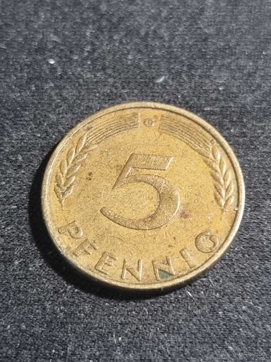 ФРГ 5 пфеннигов 1950 G
