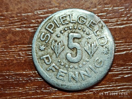 Жетон 5 пфеннигов Spielgeld
