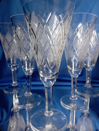 Фужеры. Высокие. Хрусталь