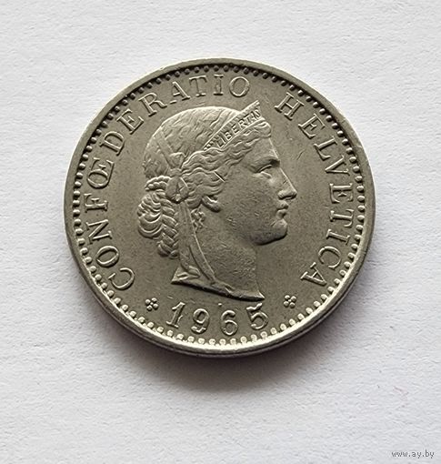 Швейцария 20 раппенов, 1965