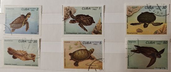РАСПРОДАЖА КОЛЛЕКЦИИ. Куба. марки "черепахи"