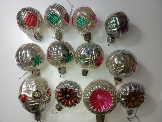 Ёлочные игрушки - Фонарики , СССР .