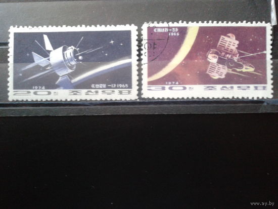 КНДР 1974 Космические спутники