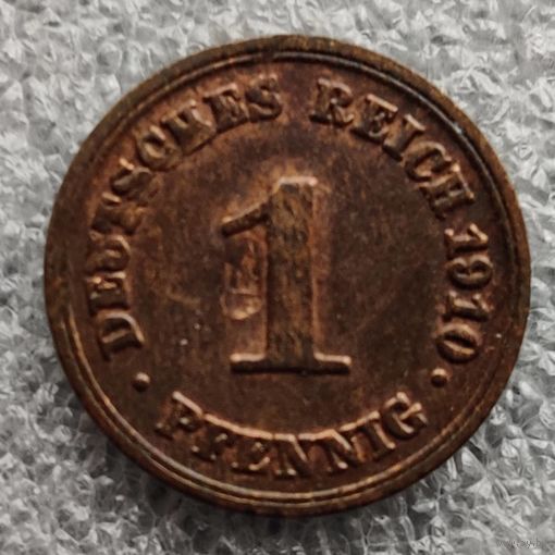 Германия 1 пфенниг  1910 г.