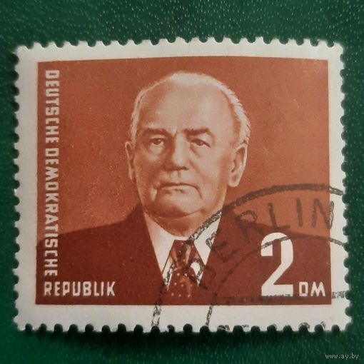 ГДР 1953. Президент ГДР Вильгельм Пик