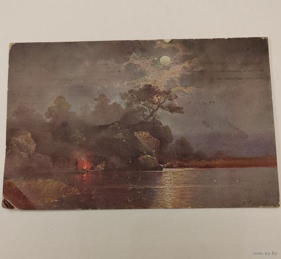 Открытка с пейзажем 1929г. Польша