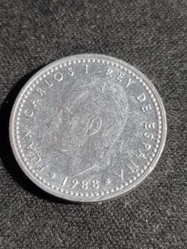 Испания 1 песета 1988
