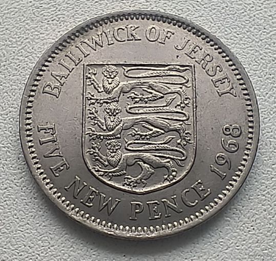 Джерси 5 Пенсов, 1968  5-12-22