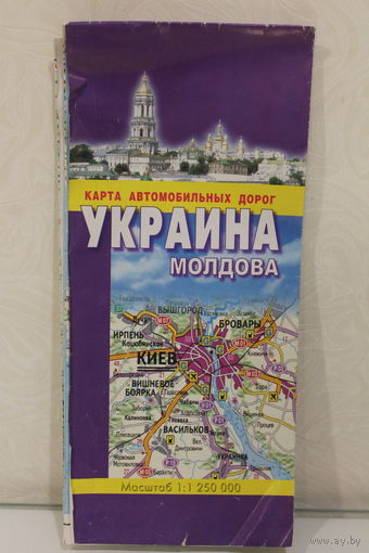 Карта Украина-Молдова