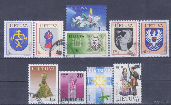 [2773] Литва. 10 гашеных марок.