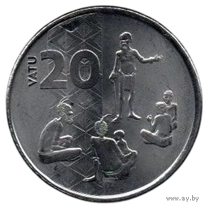 Республика Вануату. 20 вату 2015.
