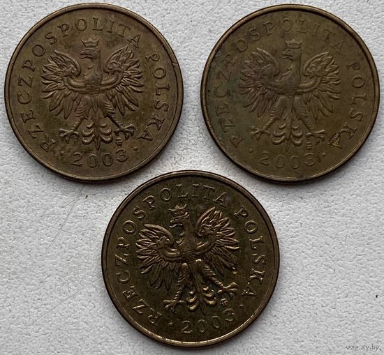 Польша 2 гроша 2003 г. Цена за 1 шт.