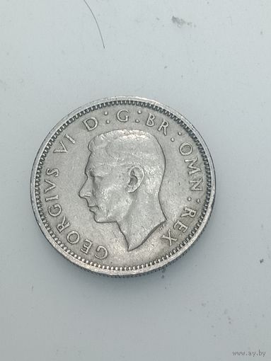 Великобритания  6 пенсов 1950 года .