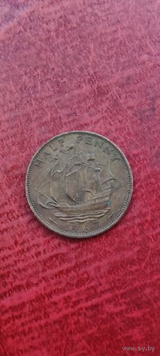 Великобритания 1/2 пенни 1967