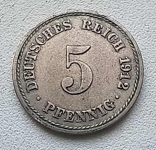 Германия 5 пфеннигов, 1912 A 2-12-22