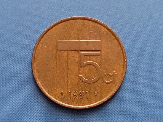 Нидерланды. 5 центов 1991