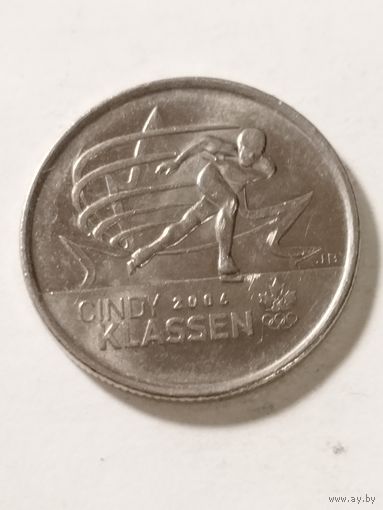 Канада 25 центов "Синди Классен шестикратная медалистка зимних Олимпийских игр" 2009