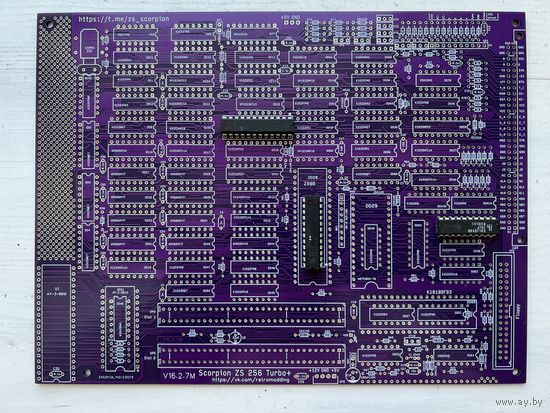 Печатная плата для сборки Scorpion ZS-256 Turbo+ (прошитые GAL в комплекте)