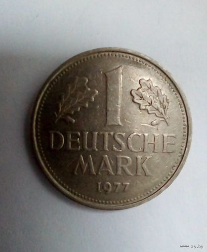 Германия 1 марка 1977 D