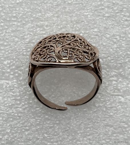 Кольцо SEZGIN. Серебро, позолота. 925. Р-р  17,5-18.