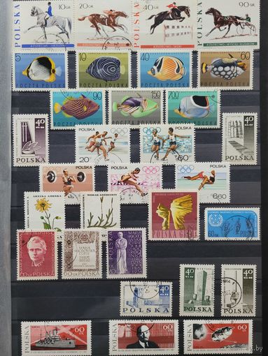 С 1 руб. Польша. Годовой набор марок за 1967 год