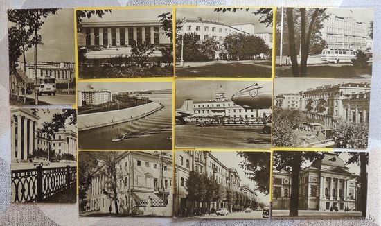Открытки "Город Иркутск", 1956 г., 11 шт.
