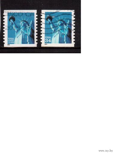 США-2000-2001 (Мих.3393,3399) , гаш. Стандарт, 2 выпуска
