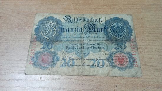 20 Марок 1914 года Германии *2351003