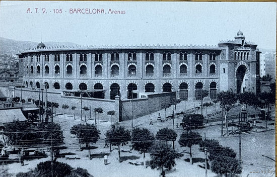 Открытка Испания tarjeta postal Барселона Barcelona