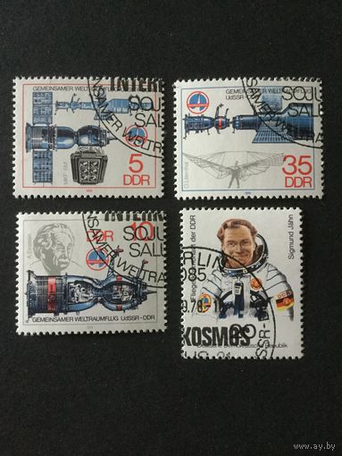 Совместный полет. ГДР,1978, серия 4 марки+блок