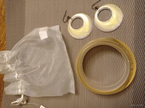 Браслет,серьги,комплект