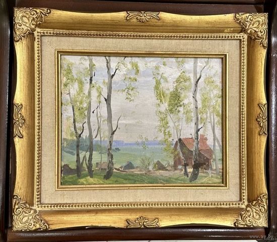 Козловский А.С. Пейзаж. К/М. р.20х24,5 см.