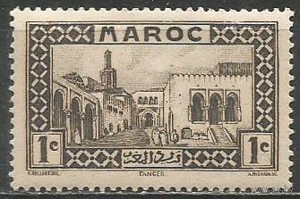 Французское Марокко. Дворец султана в Танжере. 1933г. Mi#93.
