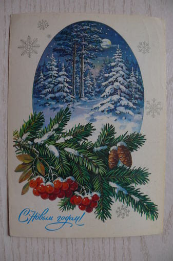 Куртенко Ю., С Новым годом! 1986, подписана.