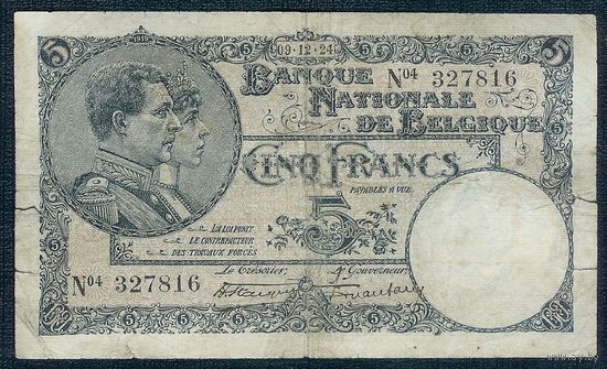 Бельгия 50 франков 1924 год.