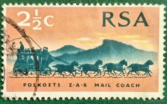 ЮАР 1969. 100 летие первых почтовых марок ЮАР. Почтовый дилижанс