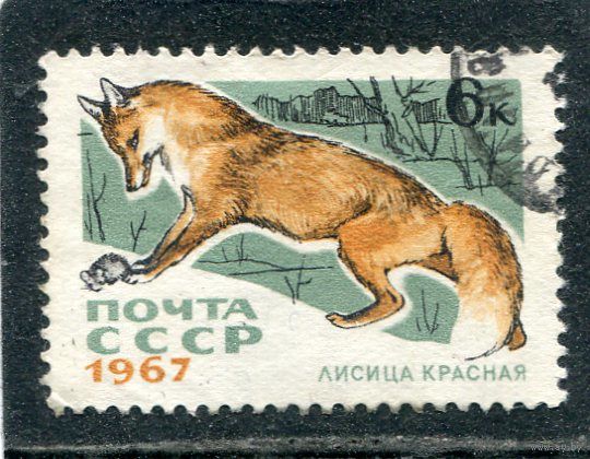 СССР 1867.. Пушные звери. Лисица красная