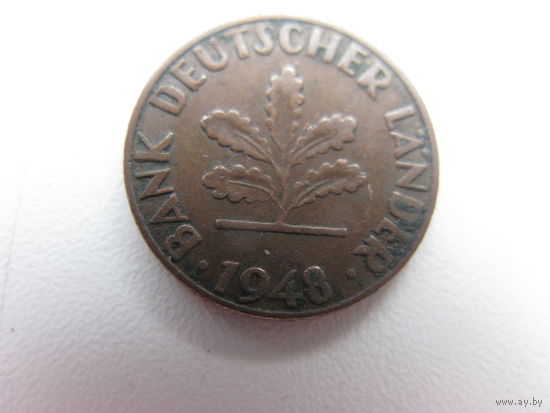 ФРГ 1 пфенниг 1948   J.