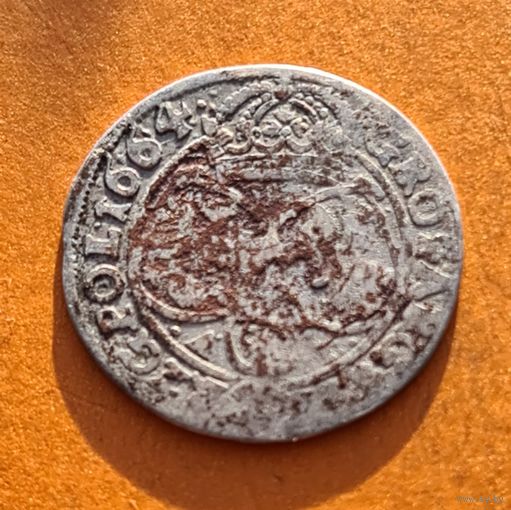6 грош 1664 год