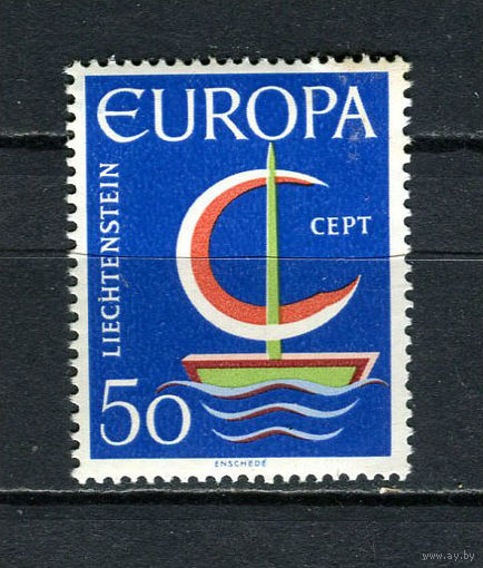 Лихтенштейн - 1966 - Европа (C.E.P.T.) - кораблик - [Mi. 469] - полная серия - 1 марка. MNH.  (Лот 96Fy)-T25P38