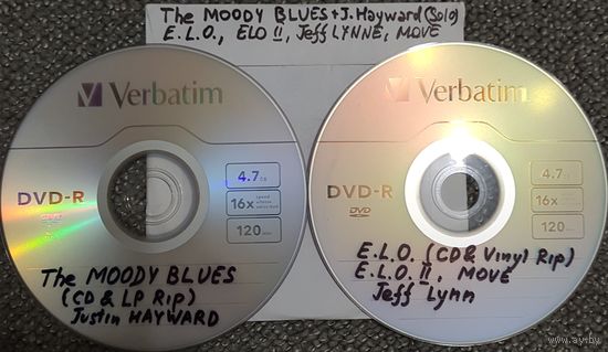 DVD MP3 дискография The MOODY BLUES, Justin HAYWARD, E.L.O., ELO-2, Jeff LYNNE, The MOVE (CD & Vinyl rip) - 2 DVD