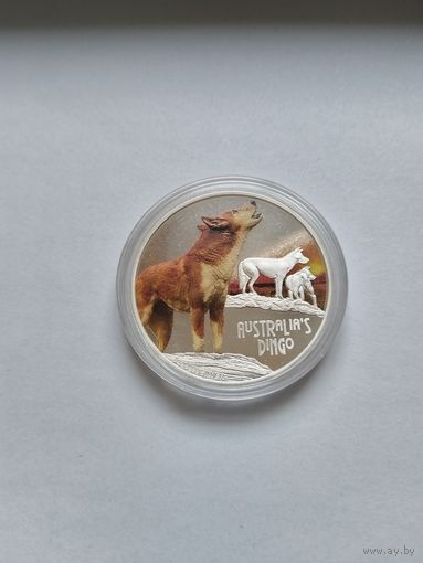 Тувалу 1 доллар 2018 Динго австралийский унцовка 999