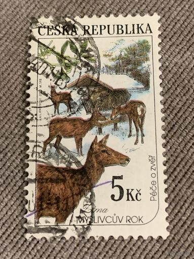 Чехия. Дикие животные. Марка из серии