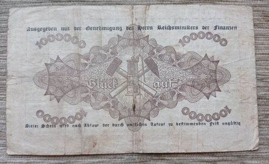 Werty71 Германия 1000000 марок 1923 банкнота 1 миллион Реклингхаузен Вестфалия IV Риссе
